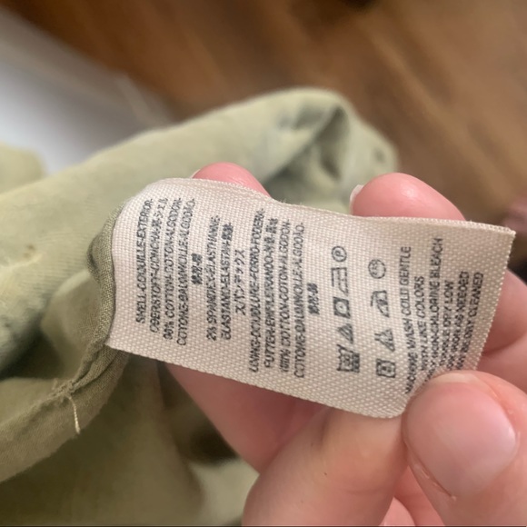 Free People Green Distressed Military Style Jacket - Picture 4 of 5